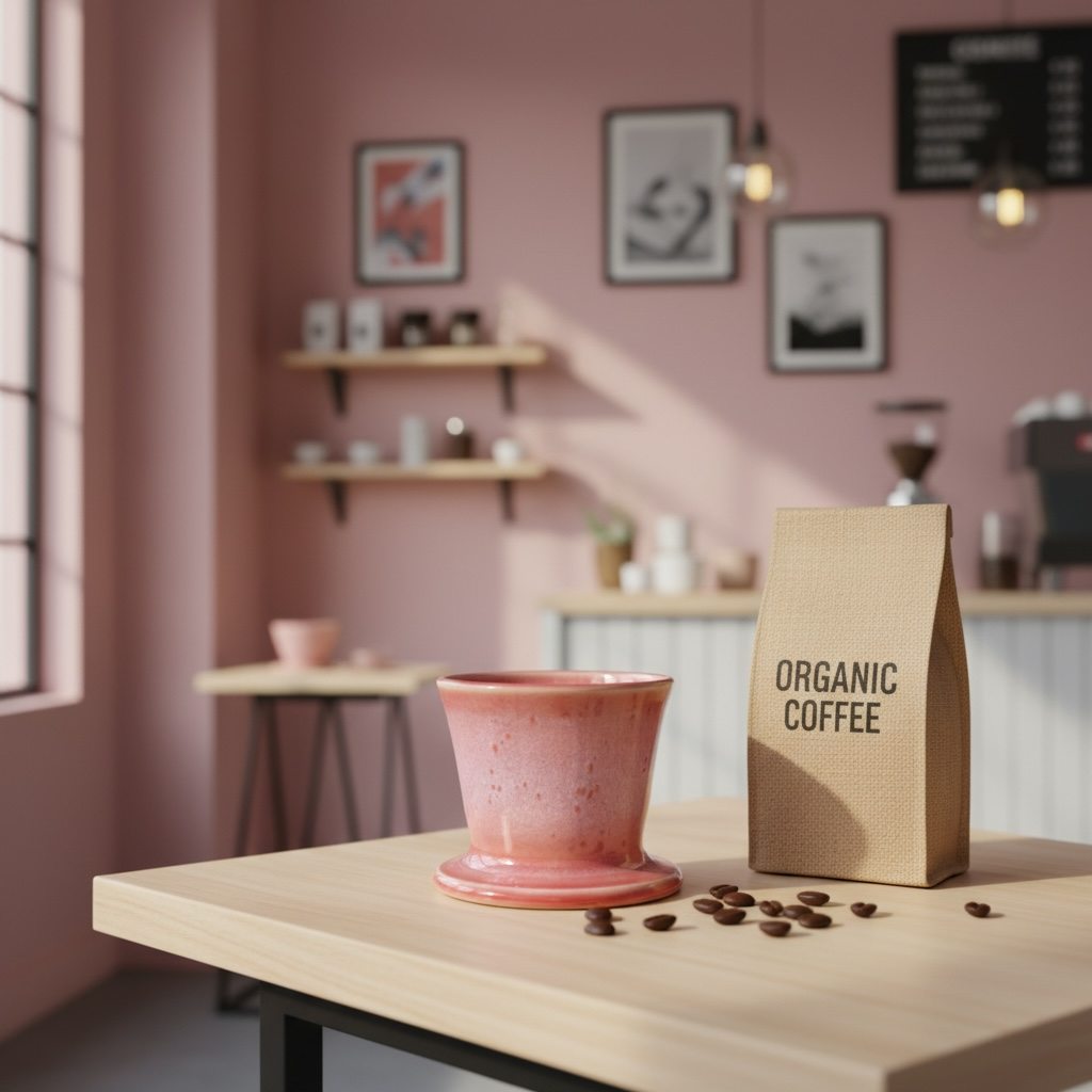 Pink Coffee Drip Vessel