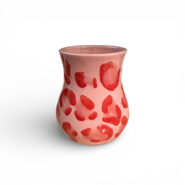 Pink Leopard Print Cup