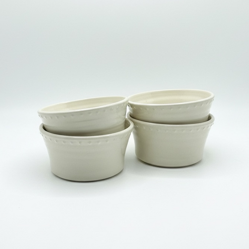 Antique White Dotted Bowl